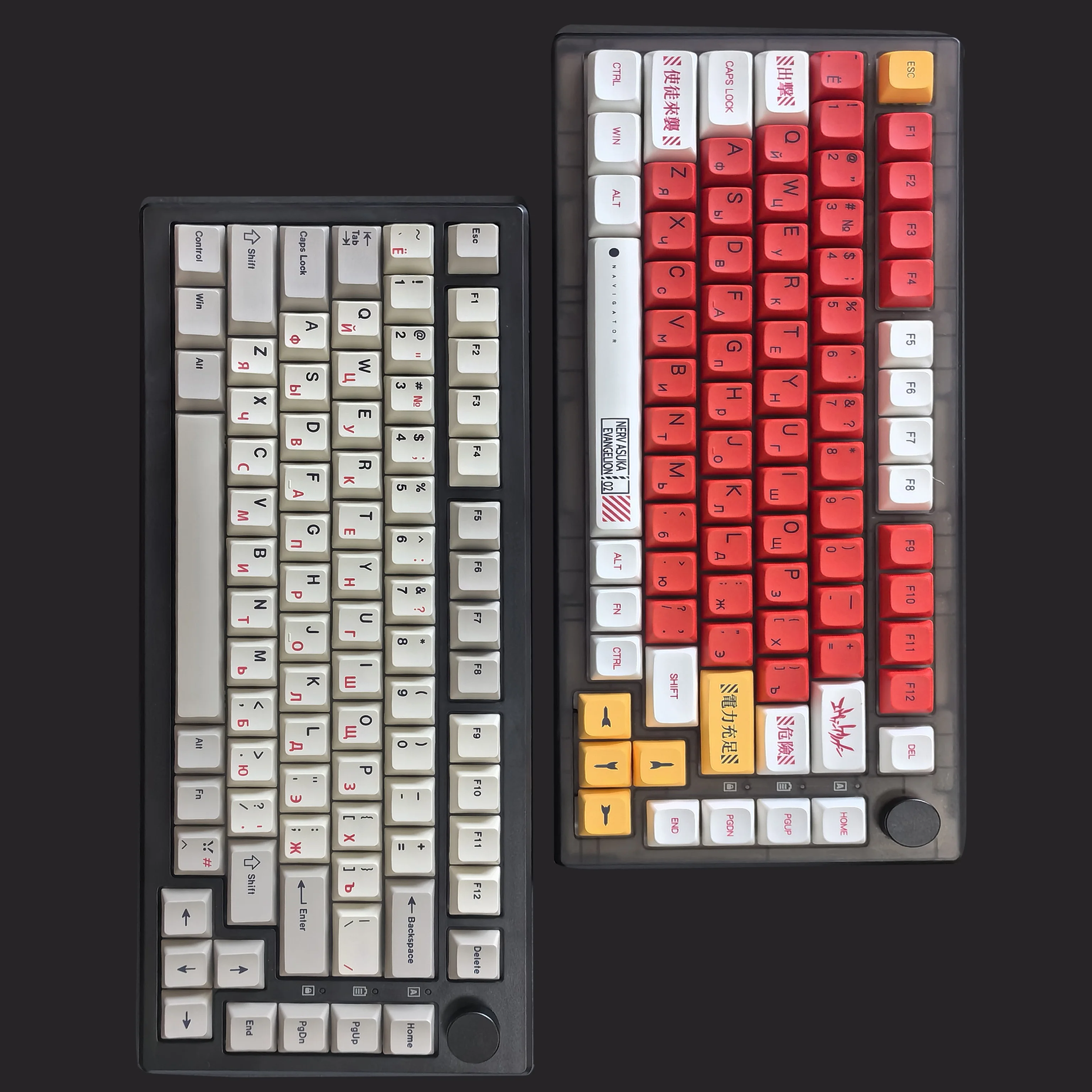 Русский колпачок милый полупрозрачный Cherry Mda Moa Pbt Pc для механической клавиатуры
