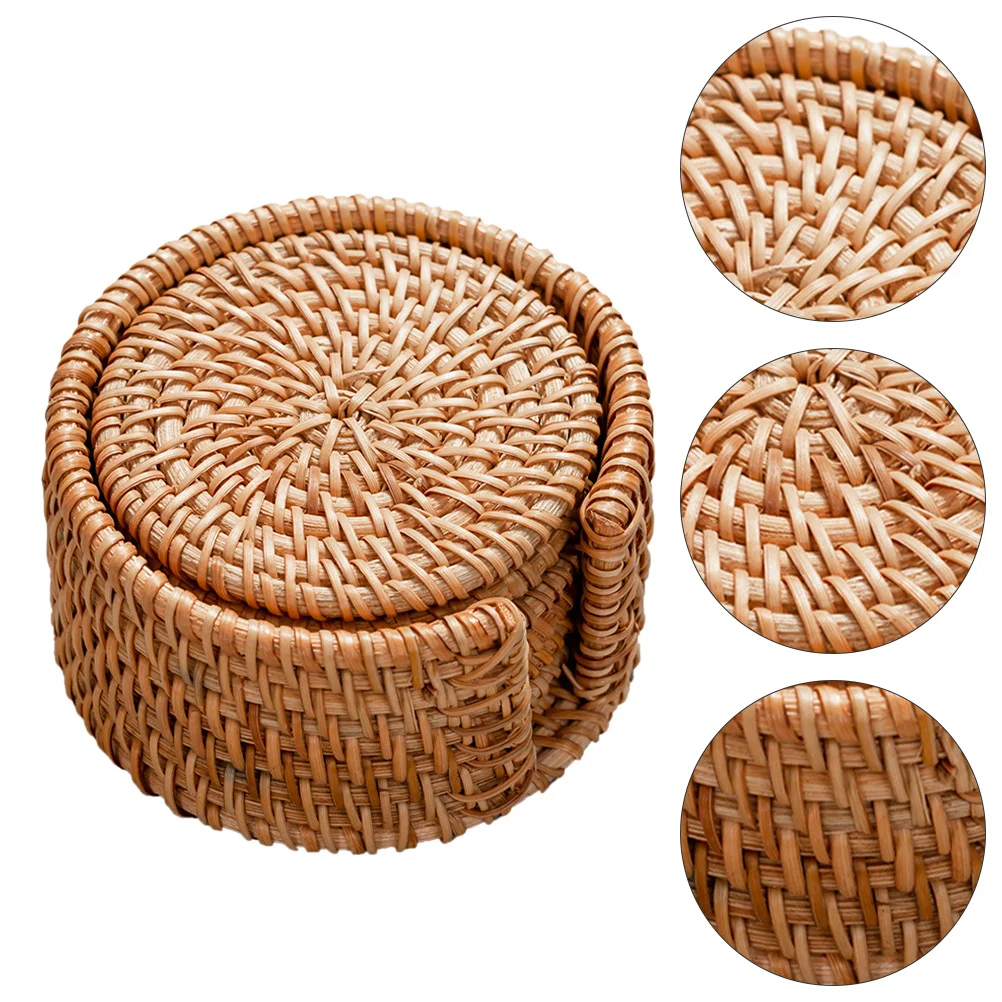 

Cup Coasters Coaster Mat Resistant Heat Placematsdrinks Pad Non Placematmats Pads Natural Juteround Braided Weave Corn Table