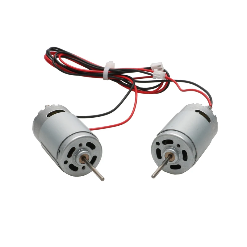 

1Pair 390 Built-in High Speed Motor with Wire 13000RPM/Min 5V-12V DIY for RC Bait Tug Boat Underwater Thruster Accessories