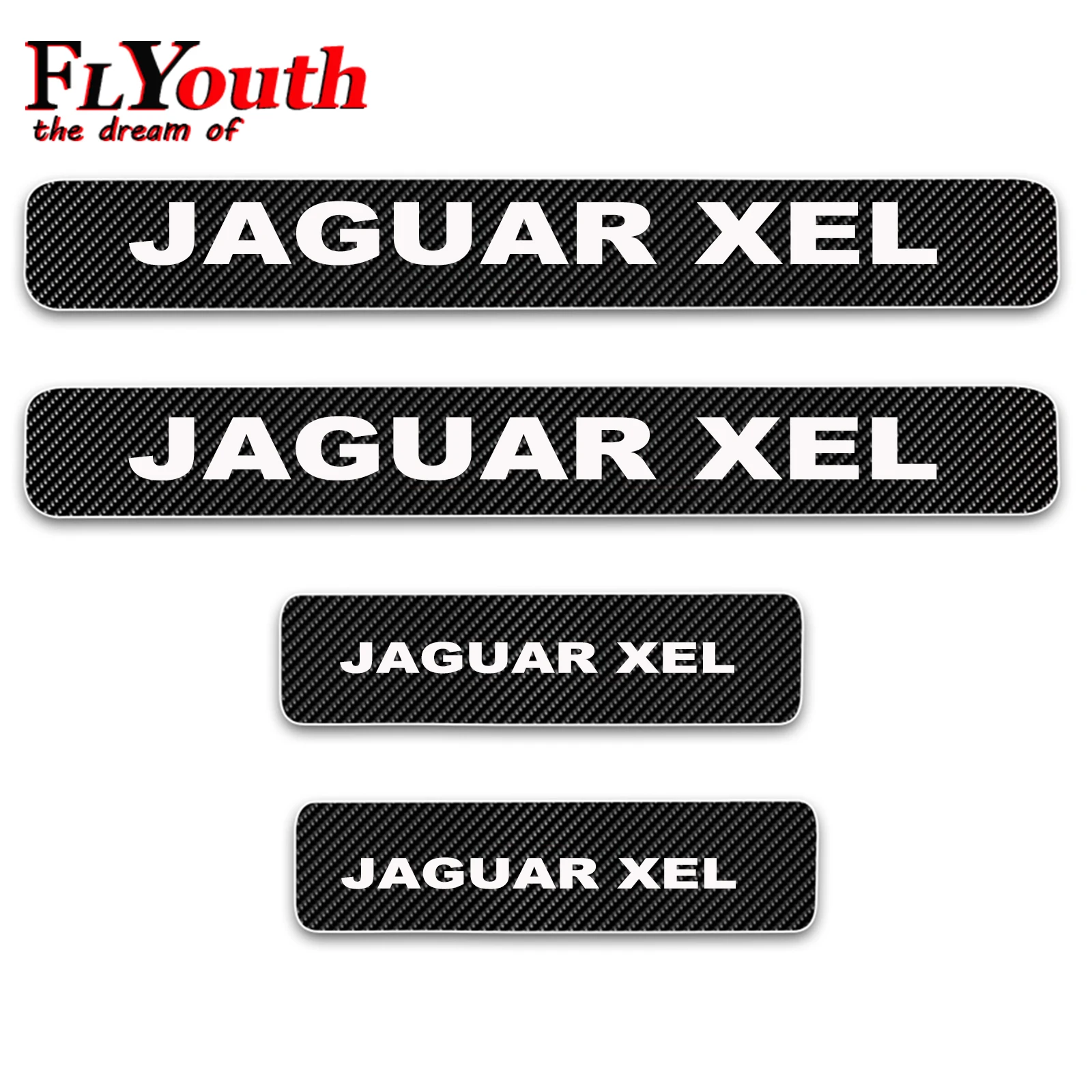 

Светоотражающая 5D наклейка на порог автомобиля для JAGUAR XEL