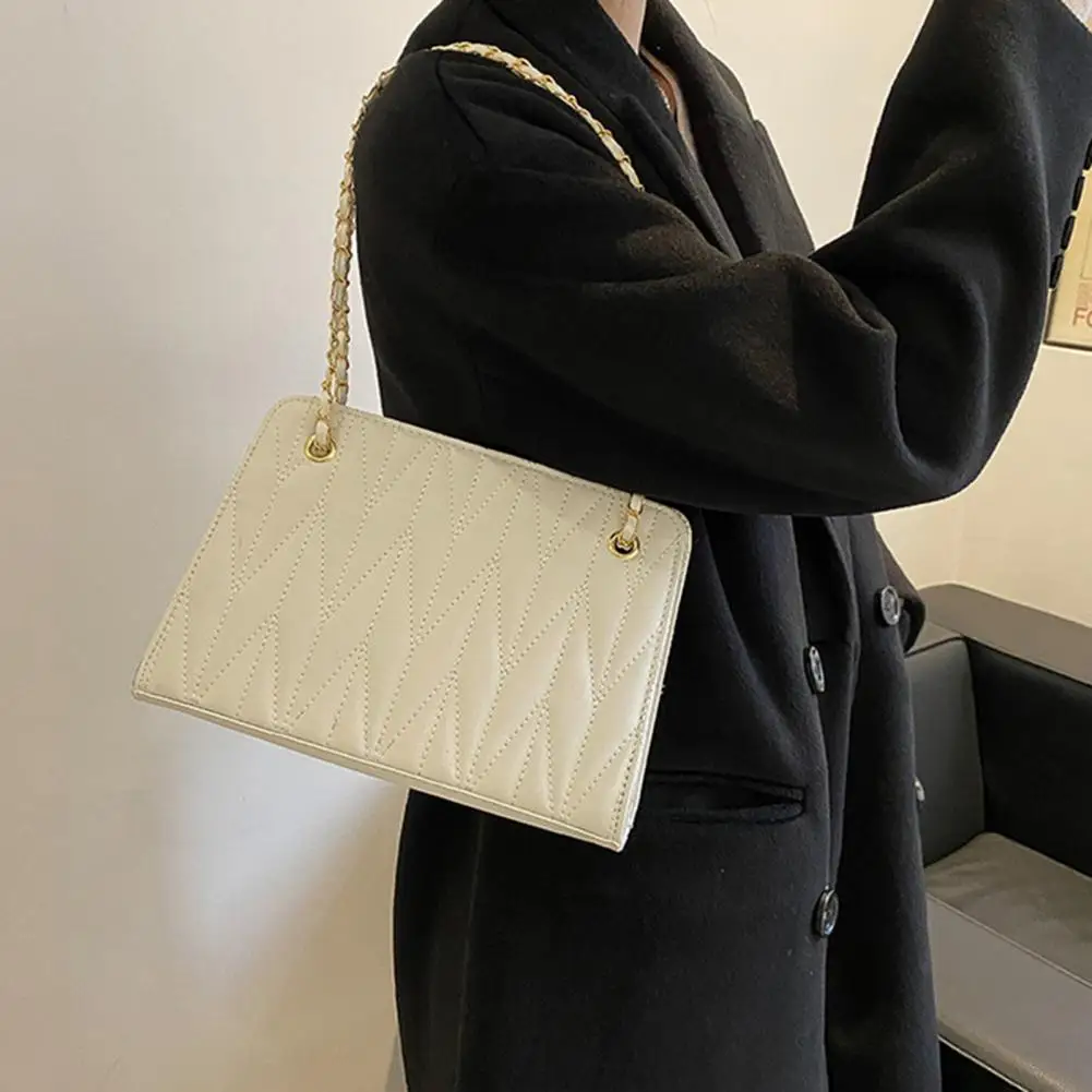 

Шикарная Женская сумочка с защитой от брызг, Женская Повседневная сумка, дамская сумочка с тонким стежком, кошелек в подарок