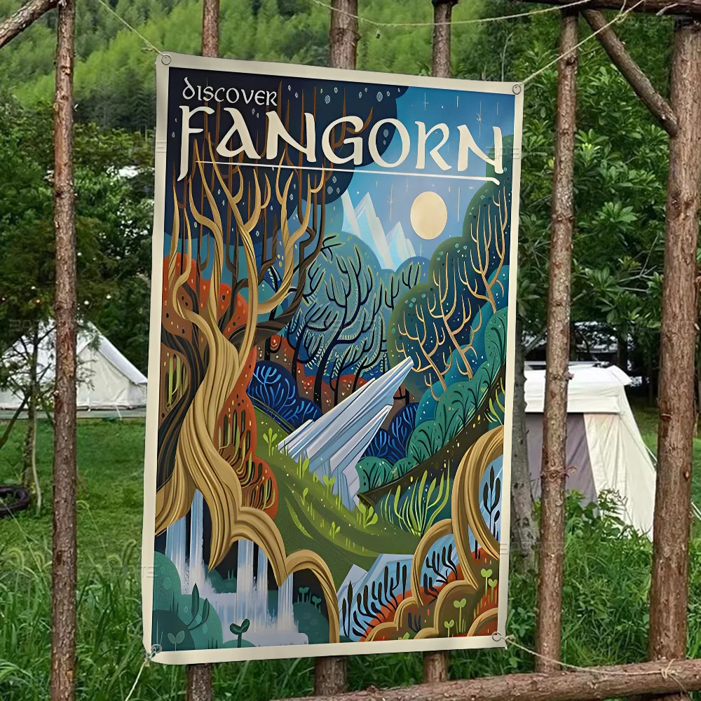 Винтажный Фильм Замок Мордора С Кольцом Художественный Постер-стильный INS