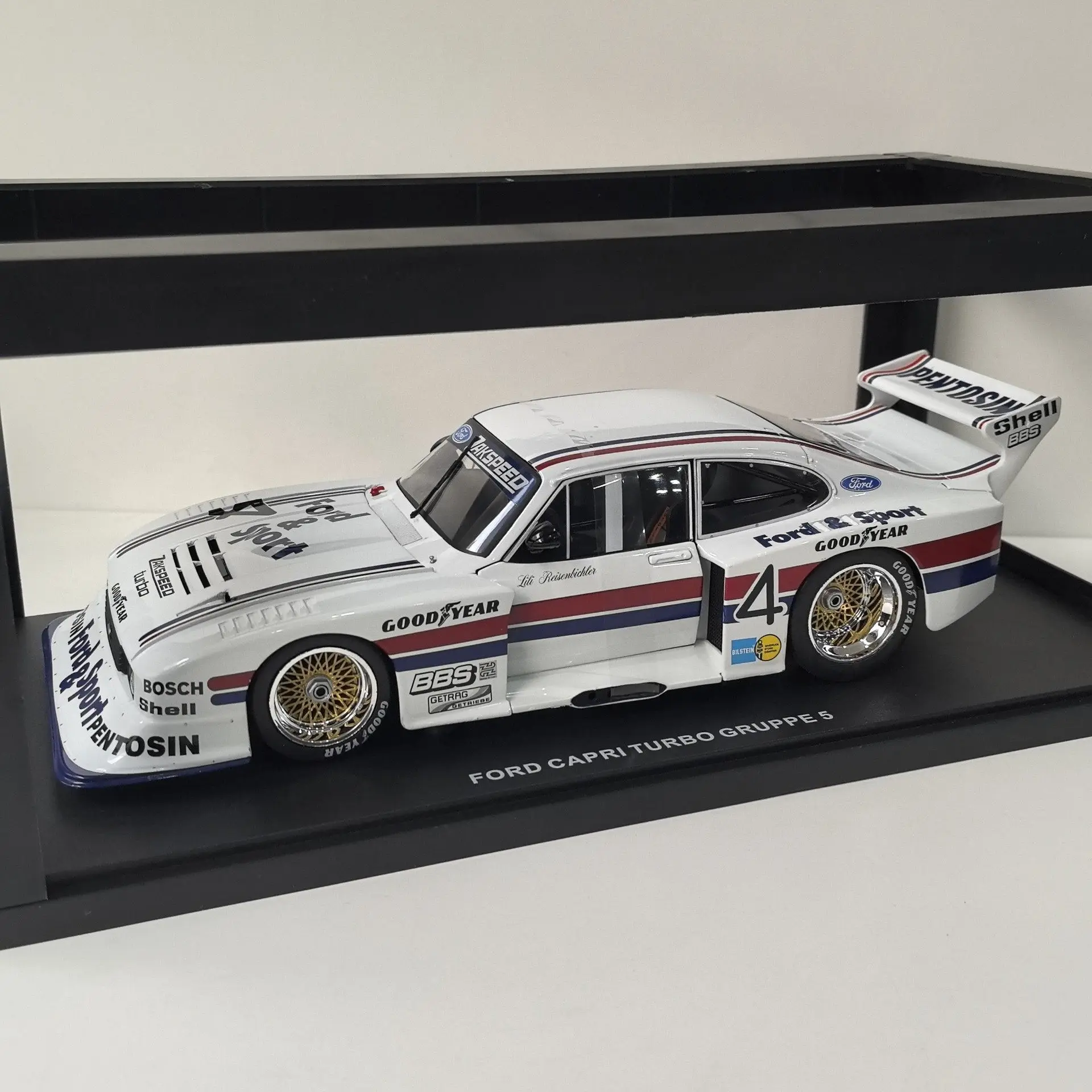 Фото Литой под давлением WERK83 Масштаб 1/18 FORD CAPRI # 4-модель автомобиля Ford Racing Car V7 из сплава №3