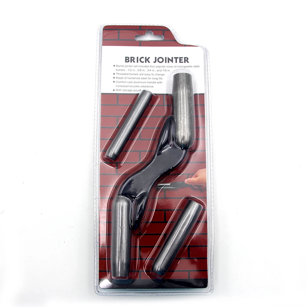 

Manual Brick Jointer Home Accessory Builder Hand Tool 4 Size Wall Trimming Easy Use Interchangeable Hanheld Professional Durable