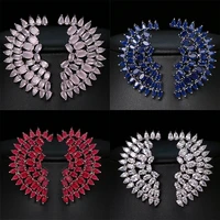gmgyq luxury brand jewelry women cubic zirconia earrings for women bohemian geometric earrings gifts for women