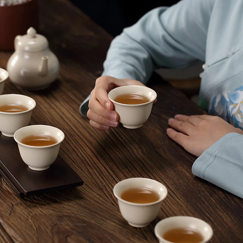 

Керамическая Роскошная чайная чашка фарфоровая дорожная портативная винтажная китайская чайная чашка кунг-фу набор домашние товары для до...