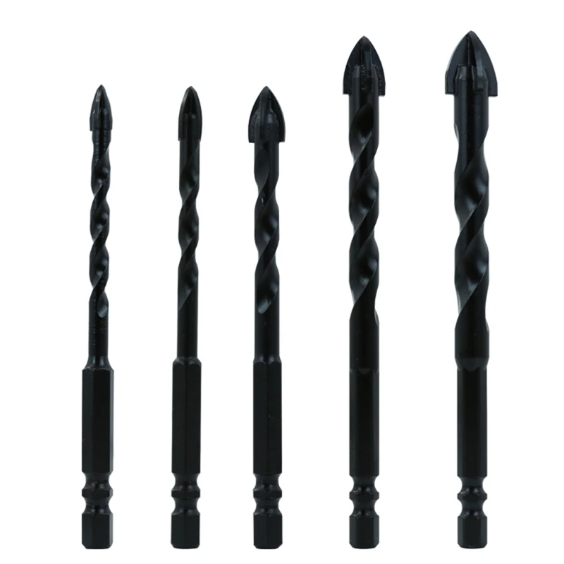 

Wear-resistant Smooth Chip Evacuation Straight Shank Long Twist Cross Triangle Drill Bit Set Spi-ral Chip Flute