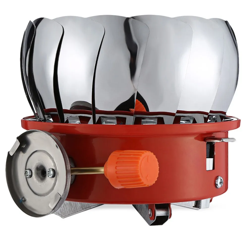 

Camping Gas Stove Portable Outdoor Lotus Style Cooking Furnace Stoves Windproof Food 00000000000000000000000000000
