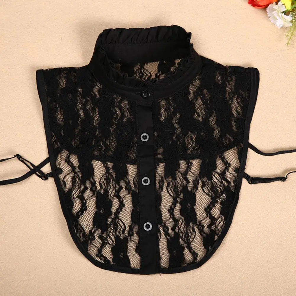 

Vintage Cotton Lace Fake Collar Women Blouse Detachable Shirt Collar False Collar Lapel Blouse for Women Clothes Accessorie P4G6