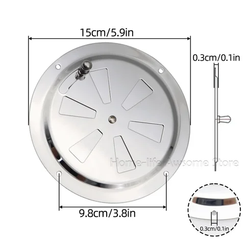 2 шт., нержавеющая сталь 316, лодка, морская круглая воздушная жалюзи, вентиляционная решетка, вентиляционная решетка с жалюзи, крышка боковой ручки, открытие