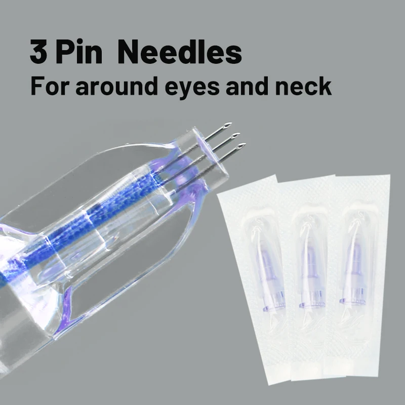 

2PCS/5PCS/10PCS/20PCS 34G 1.0mm 1.2mm Needle Seat 1.5mm Nanosoft Microneedles Fillmed Hand 3pin Nano