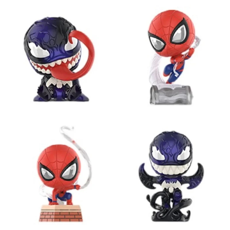 Marvel anime peripheral Avengers Venom Dr. Octopus Rhino Green Goblin Spiderman doll model handmade decoration toy holiday gift