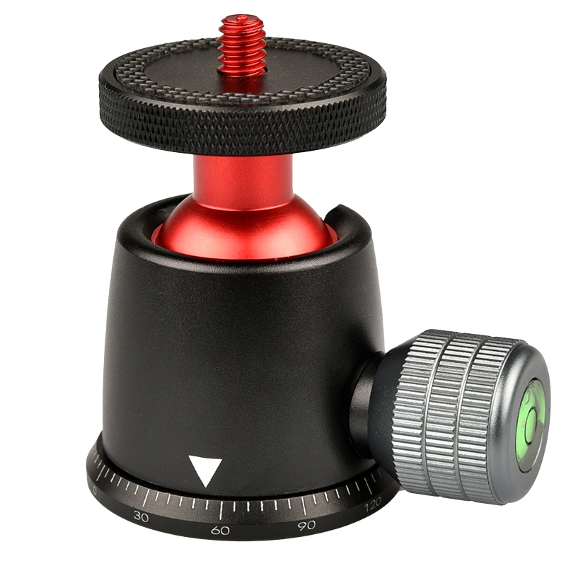 

Tripod Ball Head 360° Panoramic and 135 Tilt Rotatable with 1/4 Screw Thread and Volume Locking Knob for Dslr Cameras/ Monopods