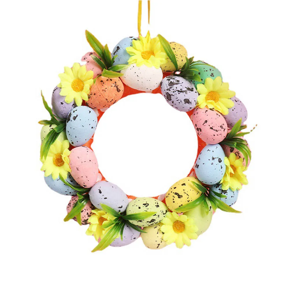 

Искусственные пасхальные яйца, деревенская имитация ручной работы, гирлянда, украшение для двери дома, аксессуары для окон