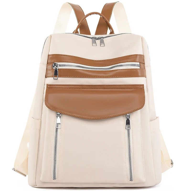 

2023 Fashionable Color Blocking Design Backpack With High Density Anti Splash Buffalo Fabric Bagpack Knapsack Mochilas Sac A Dos