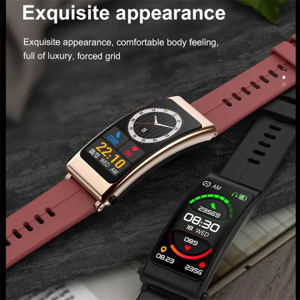 K13 Smartwatch Headset Touch Screen Bluetooth-compatible Earphone Pedometer Fitness Sports Heart Rate Monitor Smart Bracelet