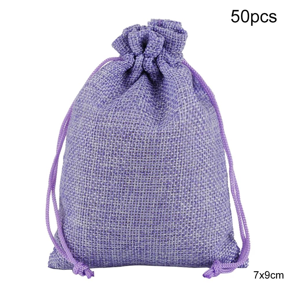 

50 шт. Льняная сумка-пачка, органайзер для ювелирных изделий, бытовая Портативная сумка для хранения чая