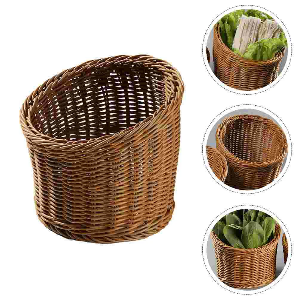 

Weaving Vegetable Organizer Vegetable Container Small Storage Baskets Food Serving Baskets Woven Baskets