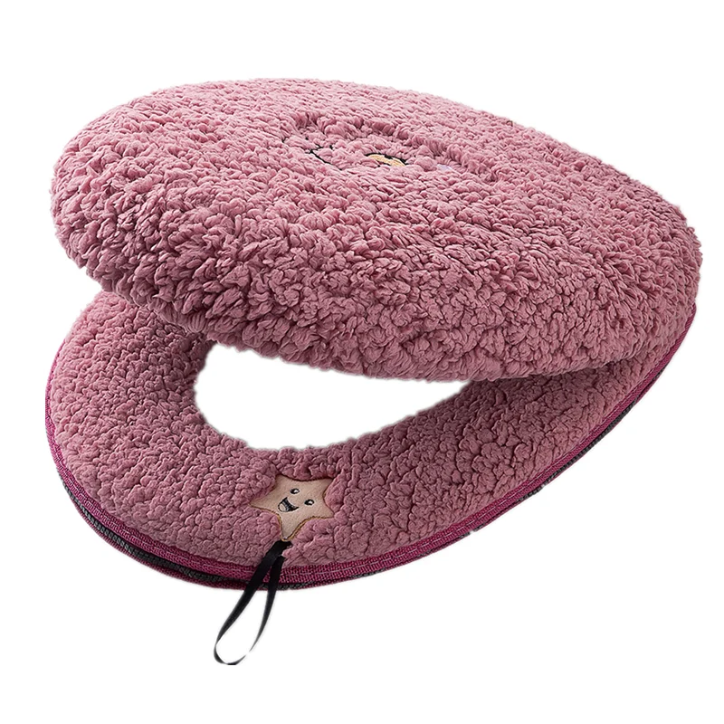 

Winter toilet seat cushion household thickened toilet seat cushion toilet cover toilet ring cushion toilet seat cushion