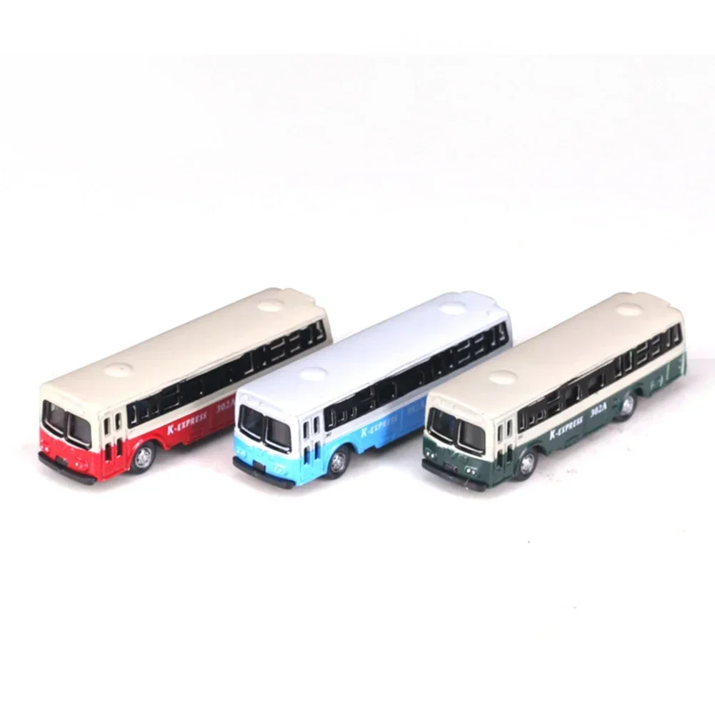 Diecast Mini Bus Train Landscape Layout N Scale Model samochodu do modelu kolei Lekki materiał ABS Różne kolory