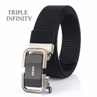 Модная мужская ремни удобная металлическая Автоматическая Пряжка Регулируемый тактический пояс для джинсовые штаны Высокое качество 3,4 см Ширина