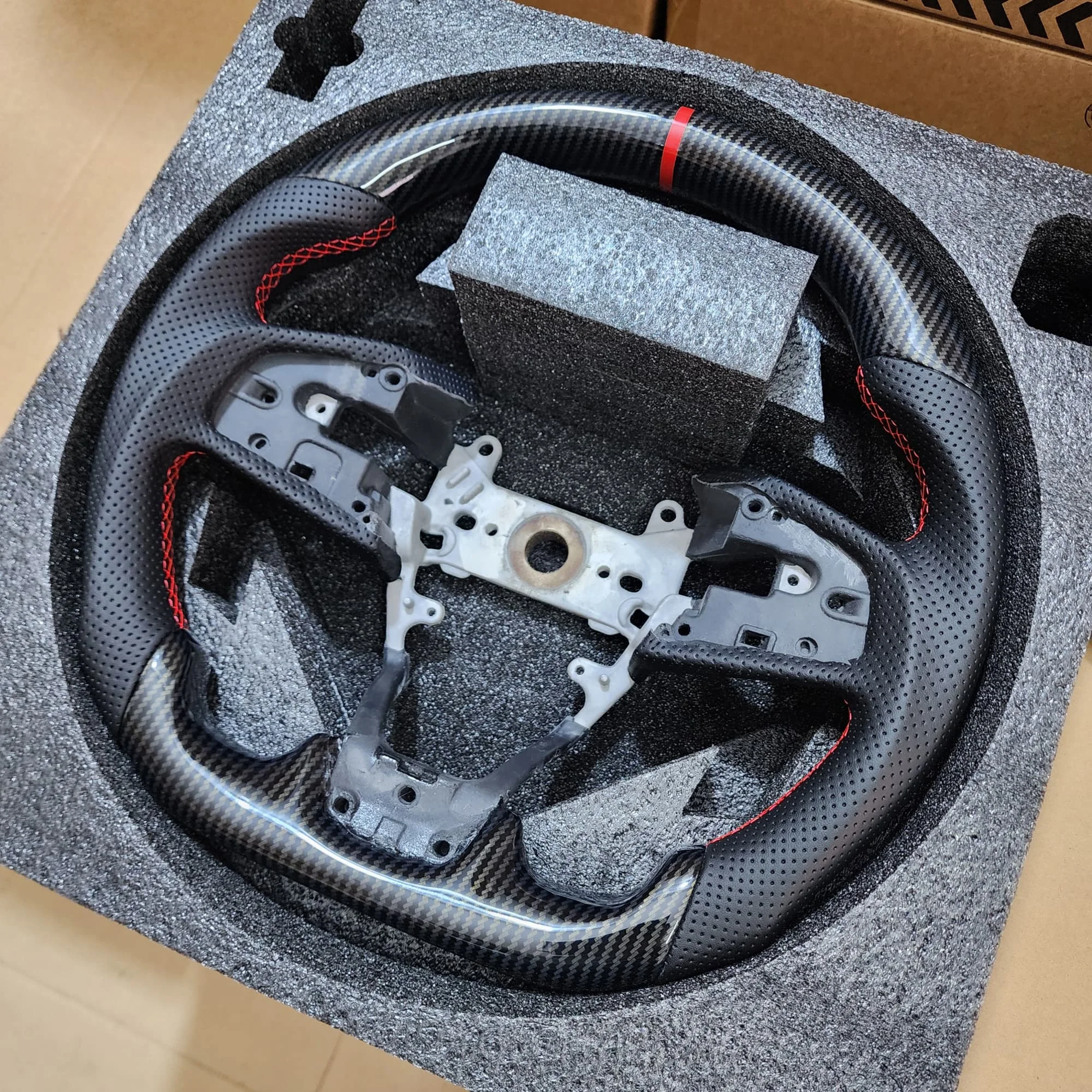 Рулевое колесо Hydro-Dip из углеродного волокна для Honda Civic FC FK8 Type R North America Spec 2016-2021