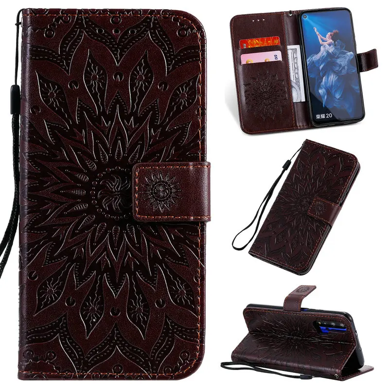 

Nova 5 T Protective Case for Funda Huawei Nova 5T Case 3D Embossing Luxury Leather for Funda Nova T5 Flip Cover Nova5T Wallet