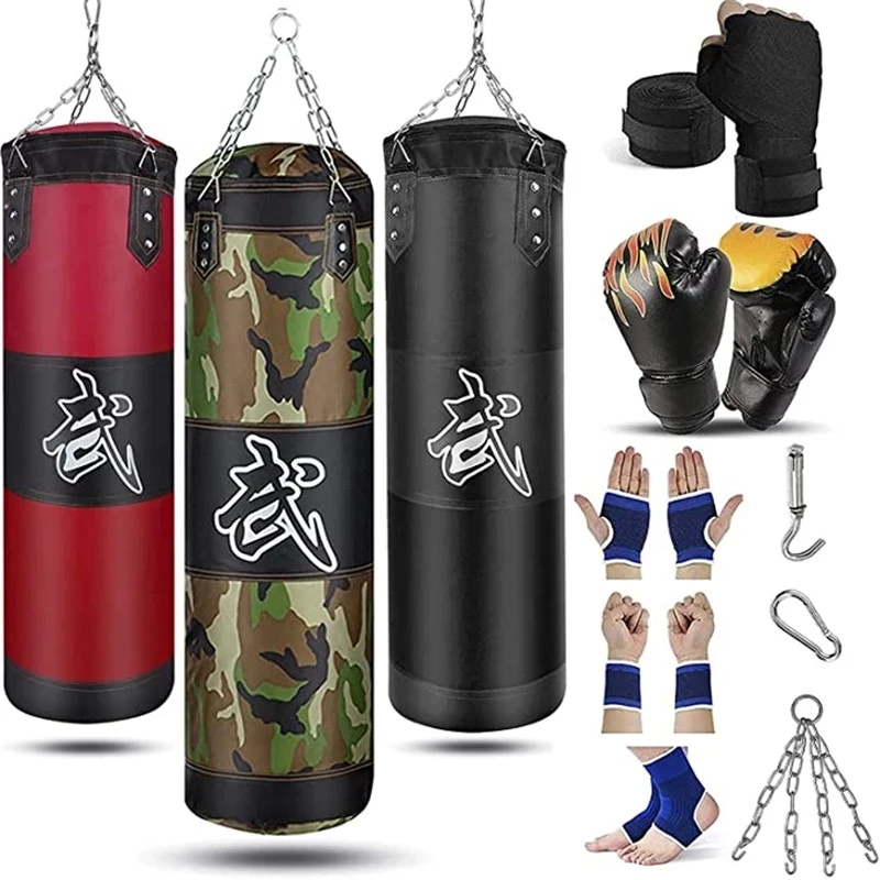 

Fitness Thai With Kick Bag Bag Boxing Punching Sand Professional Gym Hanging Karate Fight Empty-heavy Training Sandbag Boxing