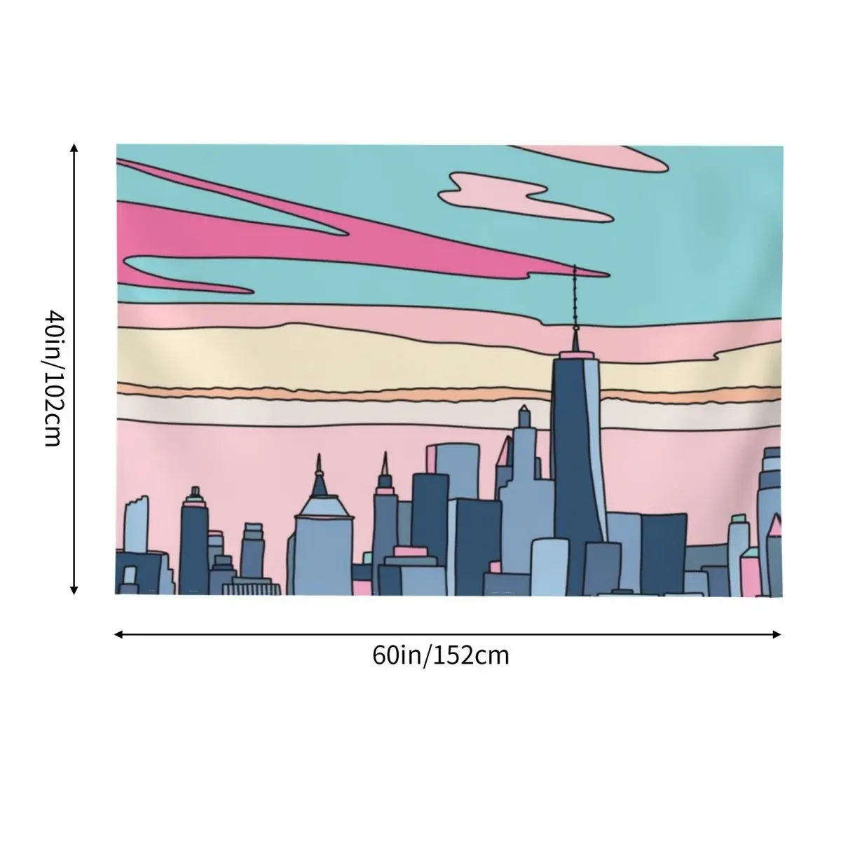 Город закат от Elebea гобелен настенный декор эстетический для комнаты украшение