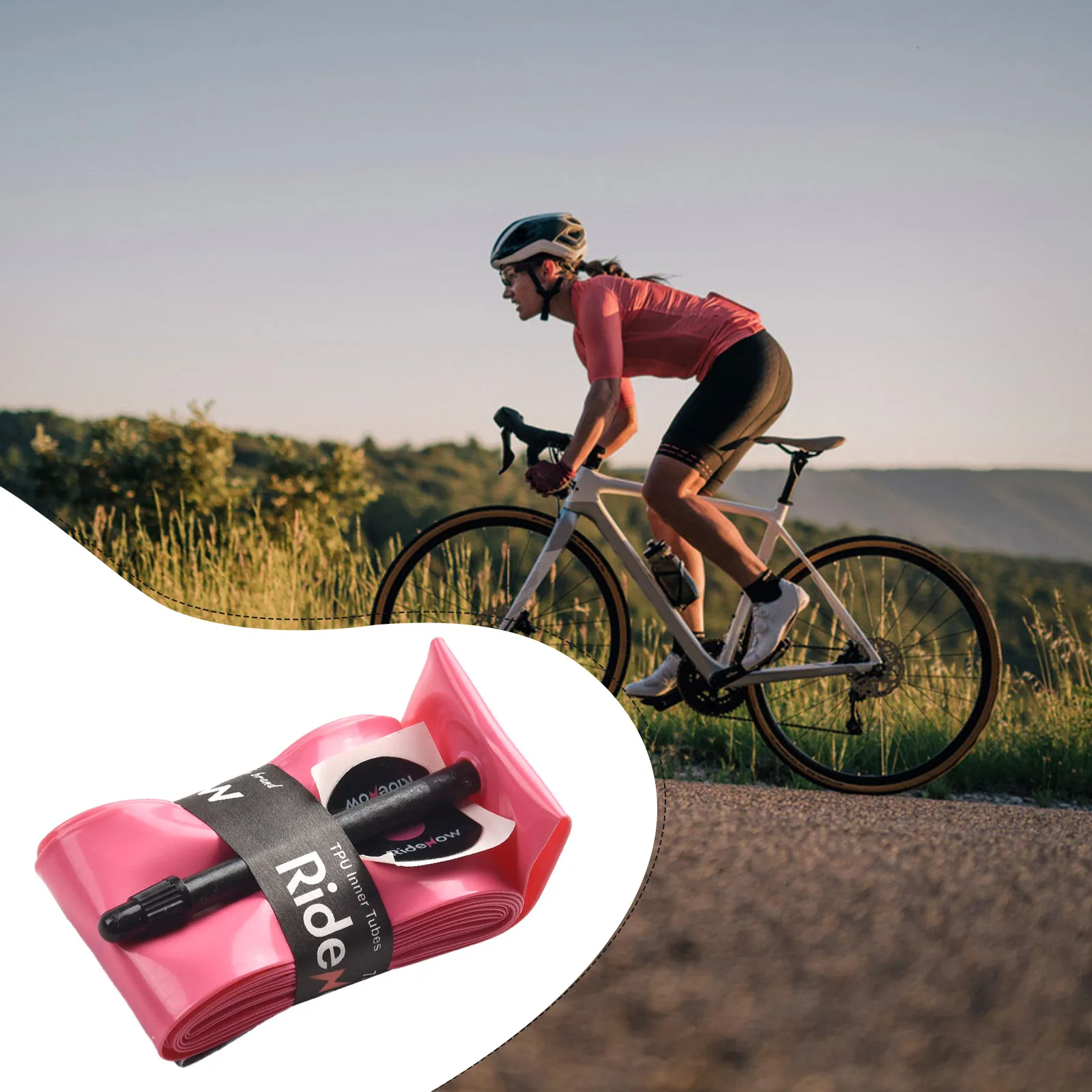 

1pc Road Bike Inner Tire Ultralight 45-66g Reduced -Spinning Mass Long-Lasting Stable Tyre Pressure Resistant Bike Accessories