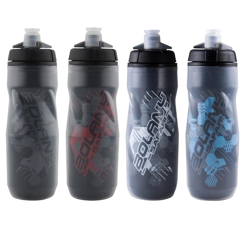

710ml MTB Bicycle Water Bottle PP5 Silicone Double Layer Heat And Ice-Protected Outdoor Sports Cup for Cycling Equipment 610ml