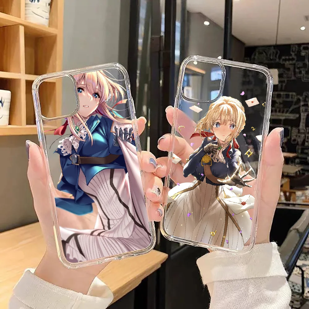 

Чехол Фиолетовый для телефона с аниме Evergarden для Huawei P Mate P10 P20 P30 P40 10 20 Smart Z Pro Lite 2019, прозрачный мягкий чехол с рисунком