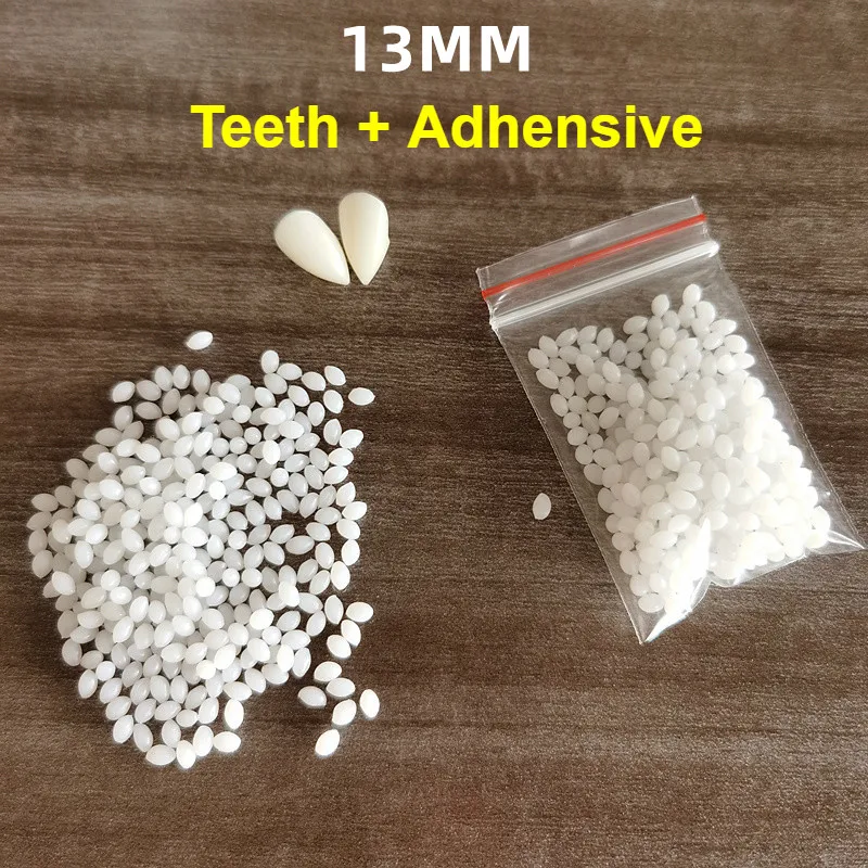 

Искусственные зубы вампира белые из смолы