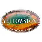Наклейка Yellowstone-наклейка в национальном парке, стикер для походов, дикой природы, выцветания, мотоцикла, аксессуары для защиты от царапин, Декор
