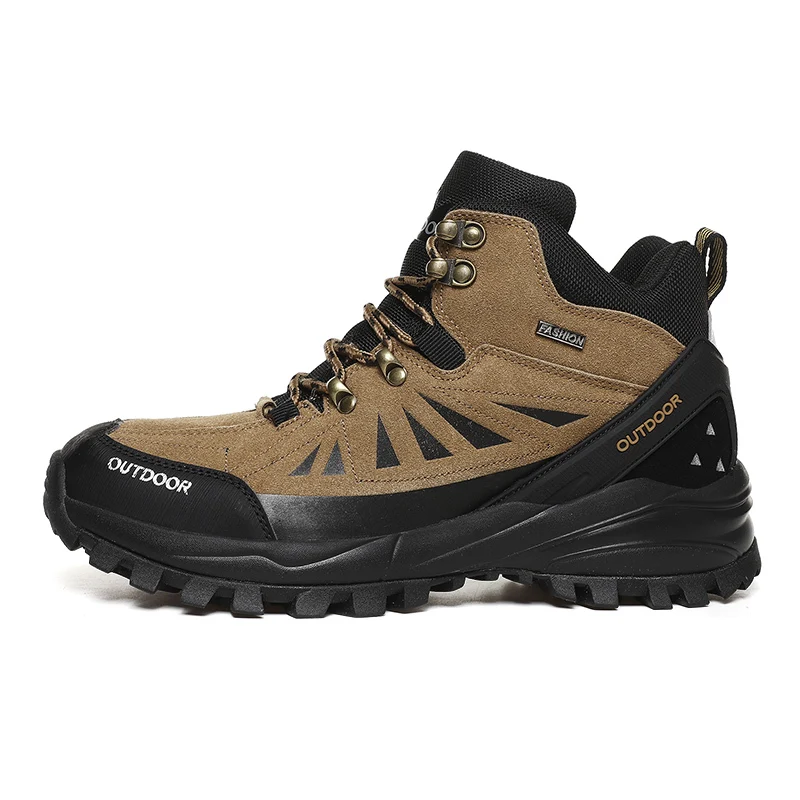 Outdoor Men Winter Boots Hiking Shoes Padded Warm Trekking Men Boots High top Mountain Climbing Sneakers Men Tactical Sneakers