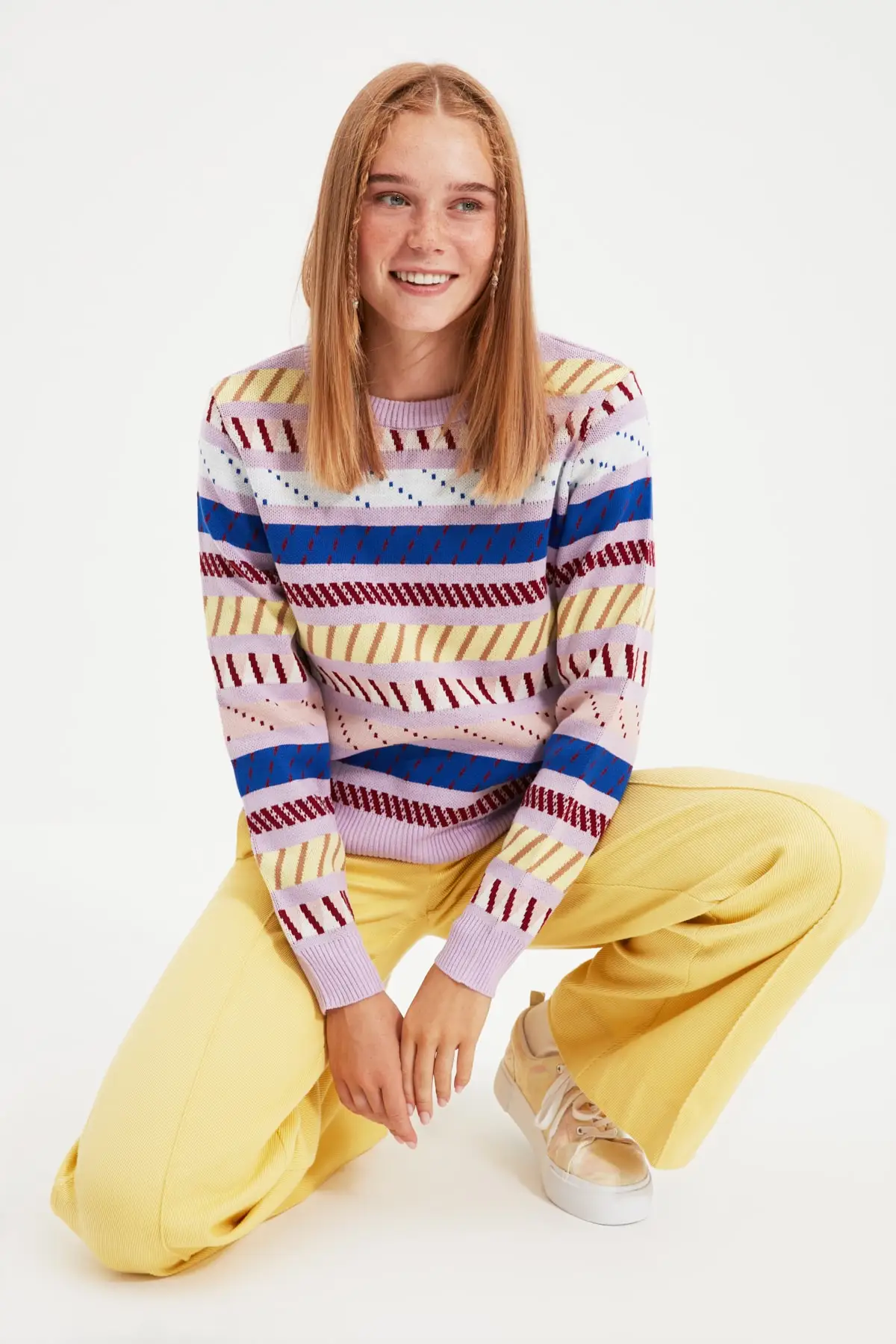 

Trendyol Jacquard Knitwear Sweater TWOAW22KZ0433