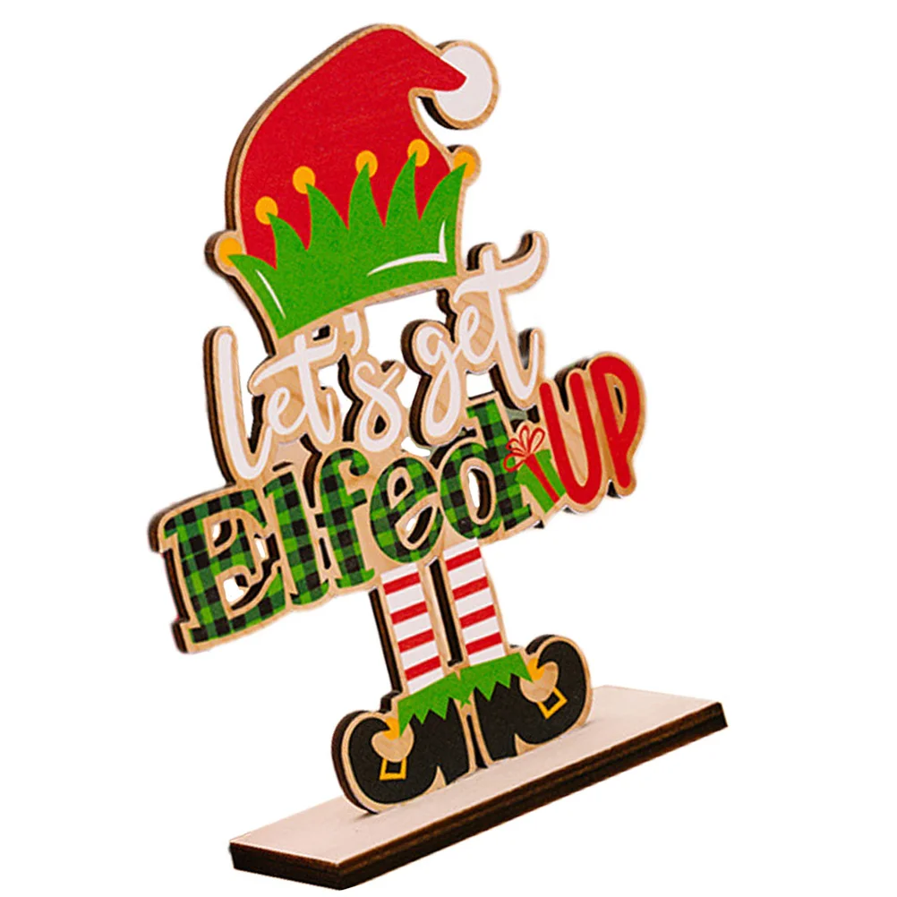 Рождественские украшения с буквами мужские уличные деревянные для вечеринок