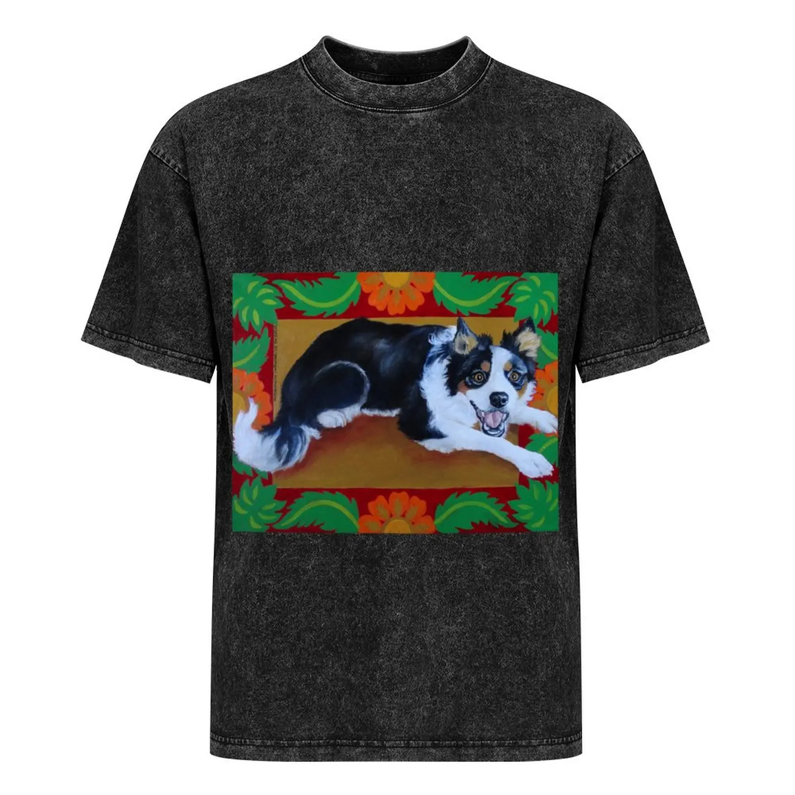 Бордер-колли готов к работе! Футболка на заказ новые подарки и футболки летняя