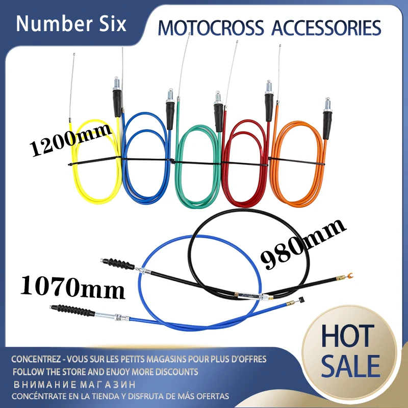 Кабель сцепления дроссельной заслонки мотоцикла для китайского велосипеда XR50 CRF50 CRF70 KLX 125 SSR TTR BBR горизонтальный двигатель