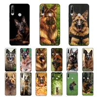 maiyaca german shepherd dog phone case for huawei y 6 9 7 5 8s prime 2019 2018 enjoy 7 plus