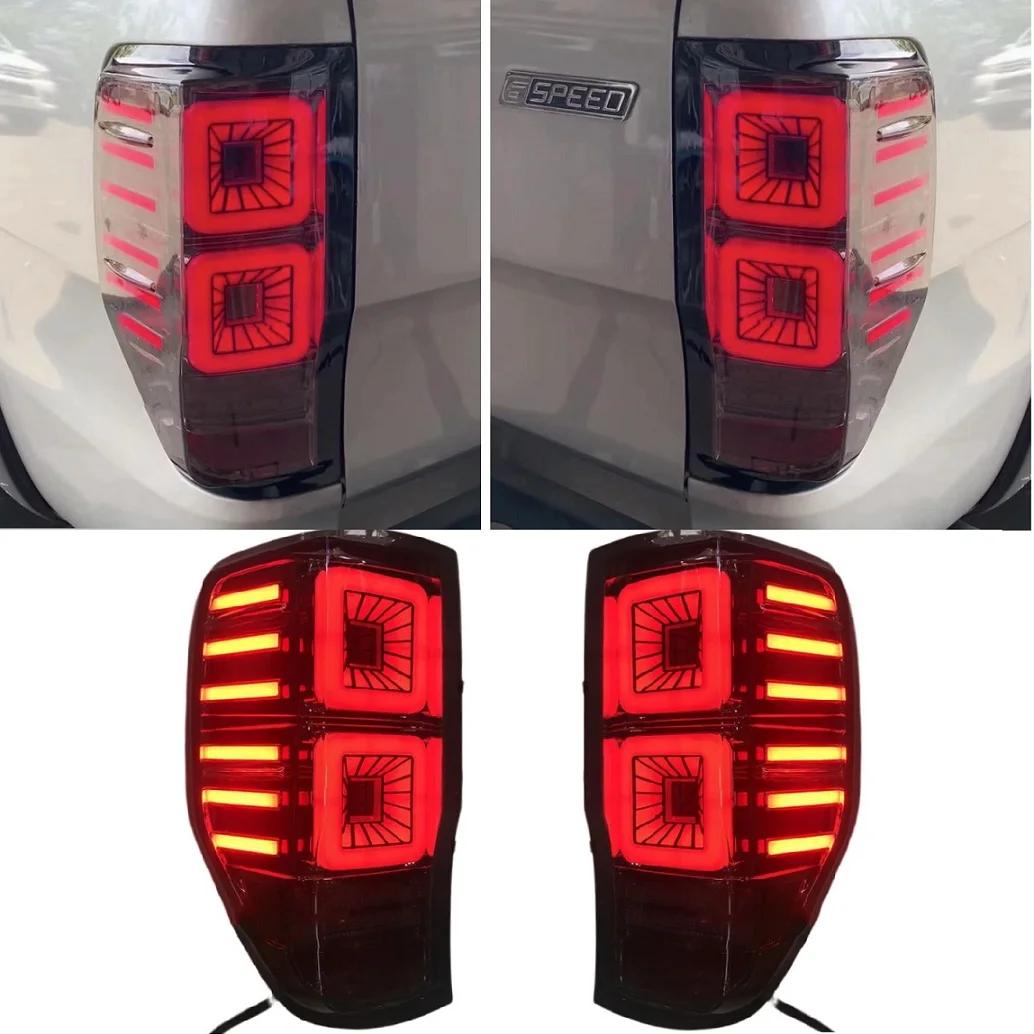Exter Rear Lights Fit For Ford Ranger Raptor Xl Xlt WIldtrack 2012 2013 2014 2015 2016 2017 2018 2019 2020 2021 Tail Lamps