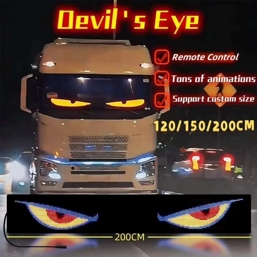 RGB грузовик автомобиль Devil Eye светодиодная пиксельная панель с дистанционным