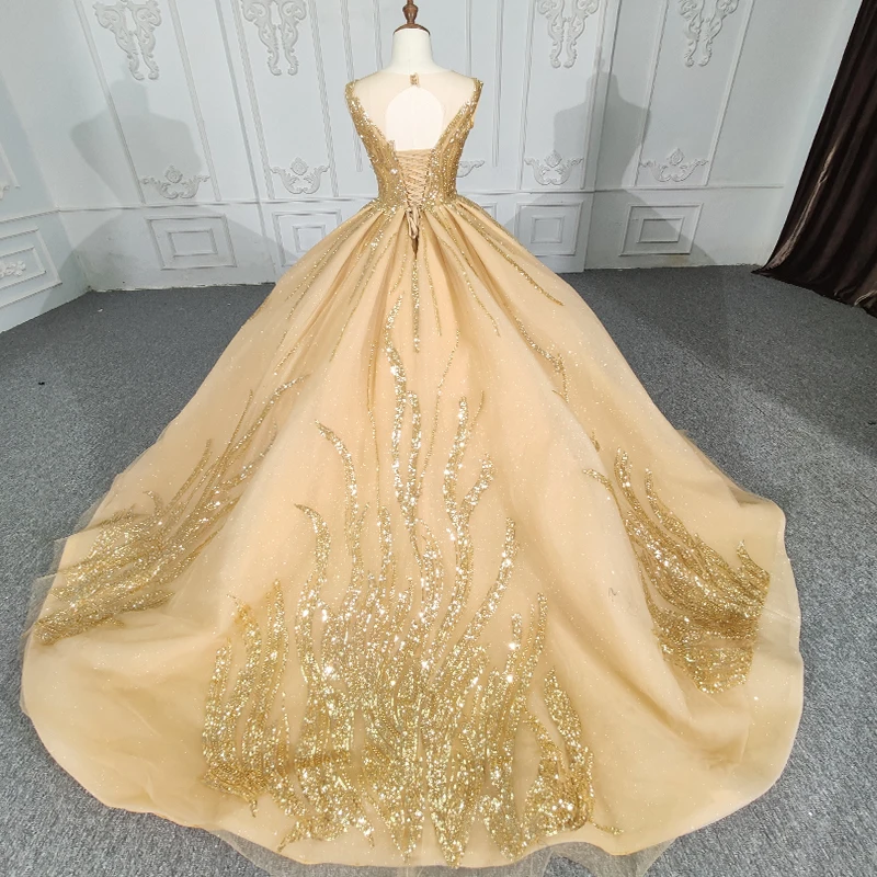 JANCEMBER Elegant Quinceanera Dresses Organza Ball Gown Sequined 2023 Gold Sweetheart DY1119 Vestido 15 Quinceañera Bar Mitzvah 2