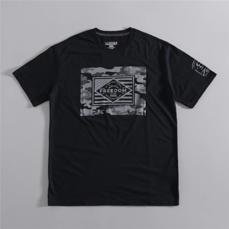 

American Tough Guy Retro Oversized Pure Cotton Fashion Hardcore Print Large Size Round Neck Casual Short Sleeve T-shirt Men