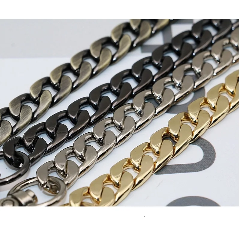 Free Shipping  9mm Metal Chain Gold Silver Gun Black Bronze 4 Colours Replace Women Handbag Schoolbag Chains