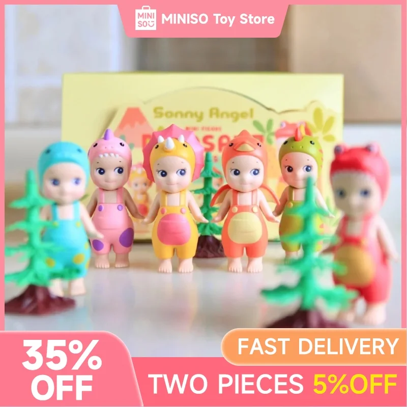 Сонни Ангел мультфильм динозавр серии слепая коробка Cure Tide Play Mystery Box милое ручное