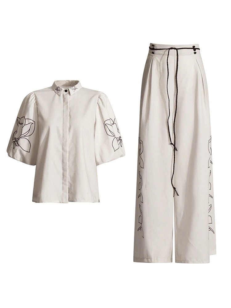 VGH Повседневные комплекты из двух предметов с принтом для женщин Рубашки