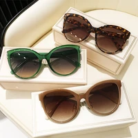 new 2022 large frame cat eye sunglasses for men and women vintage eyewear y2k luxury brand trend summer shades pink festival