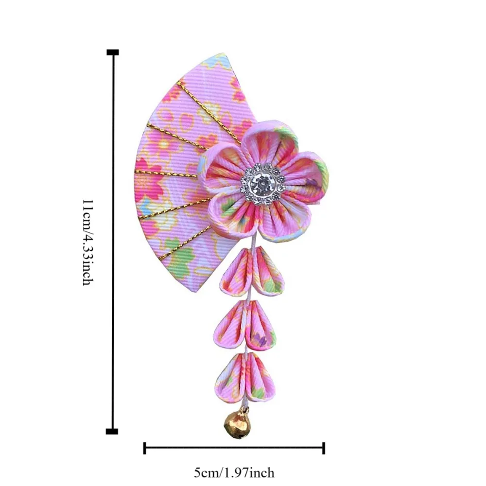 Универсальное кимоно-колокольчик заколка для волос Сакура цветок сакуры