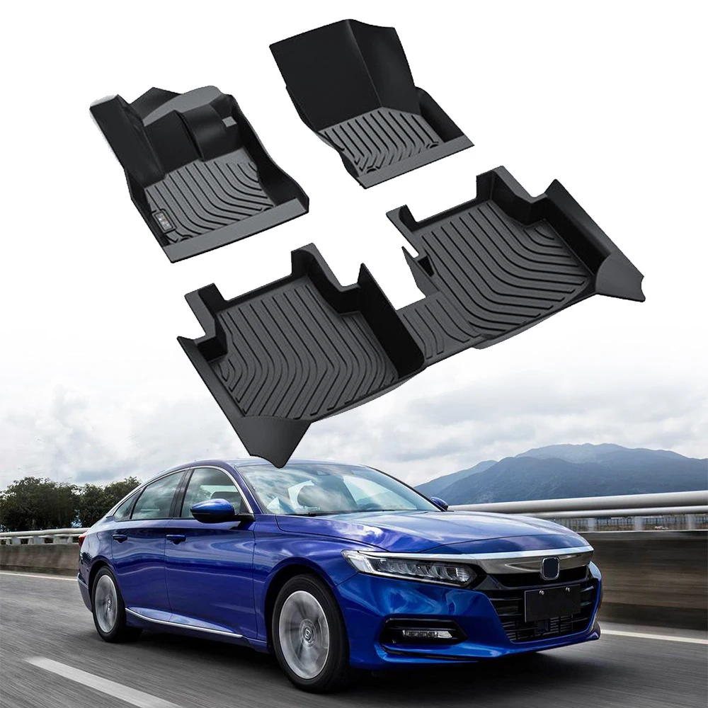 

3D Floor Mats For Honda Accord/Civic/Fit/XRV/CRV 2016-2020 Car Mats Waterproof Non-slip Easy to Handle Auto Apartments